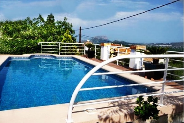 Beautiful detached villa in Sanet y Negrals with magnificent views and spacious pool