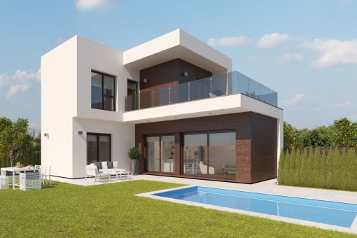 Impresionante villa de nueva construcción situado directamente en el campo de golf en San Javier, Murcia